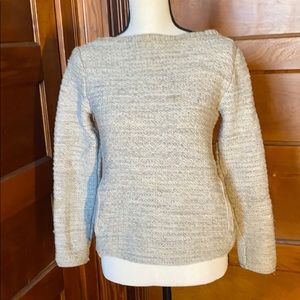 Athleta heathered oatmeal sweater w pockets